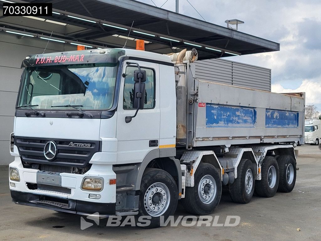 Mercedes Actros 4148 10X4 17m3 2-way tipper Full Steel suspension Big-Axle