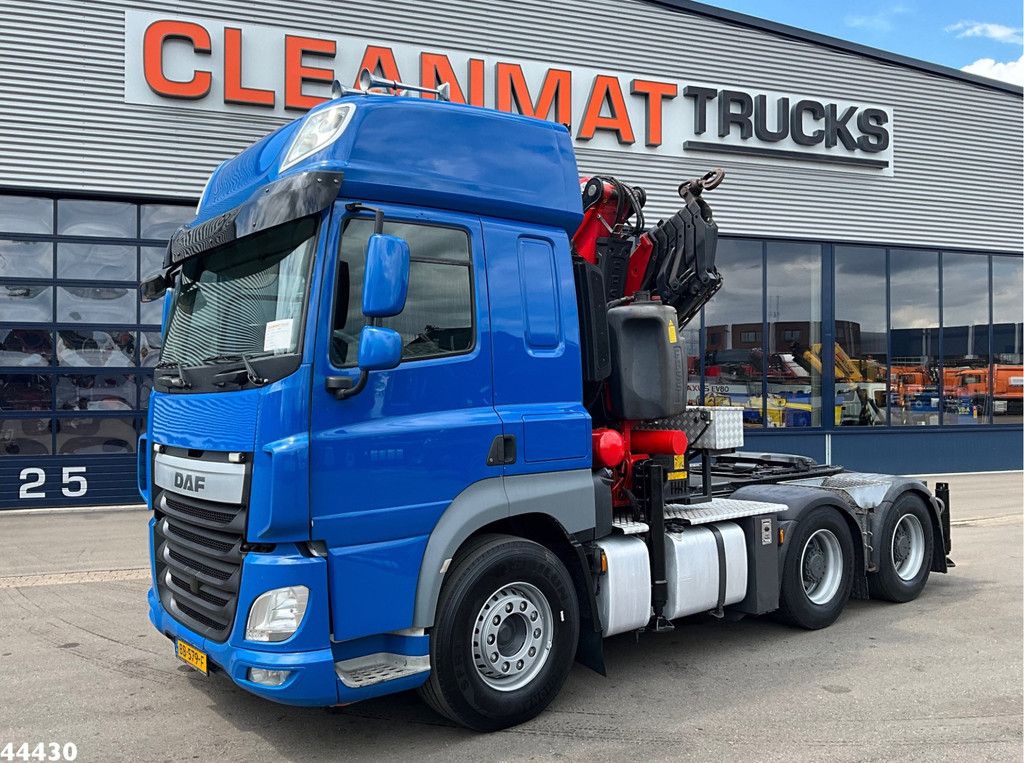DAF FAT 85.510 6x4 Euro 6 Retarder Fassi 36 Tonmeter laadkraan