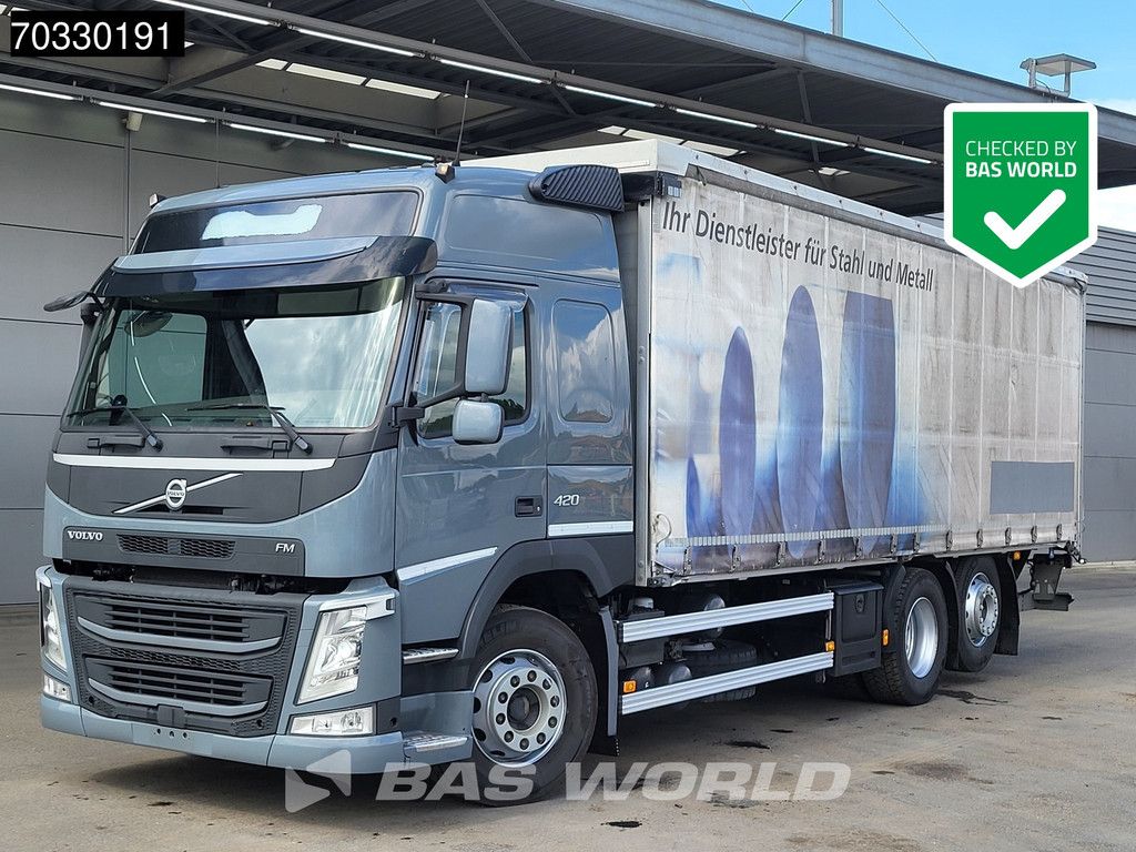 Volvo FM 420 6X2 Curtainsides 2500kg Ladebordwand Lift+steering axle VEB+ ACC Euro 6