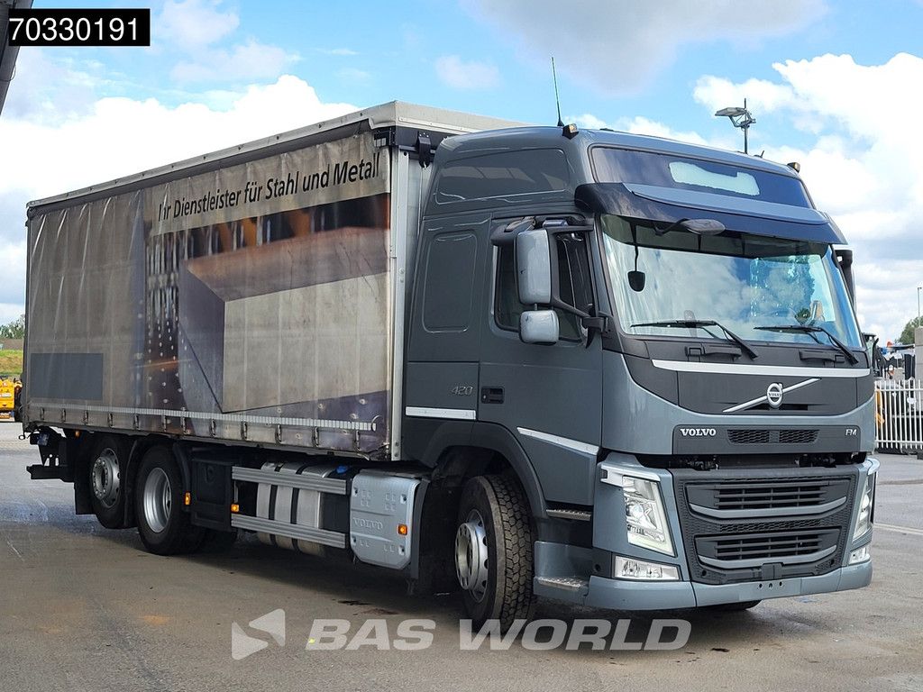 Volvo FM 420 6X2 Curtainsides 2500kg Ladebordwand Lift+steering axle VEB+ ACC Euro 6
