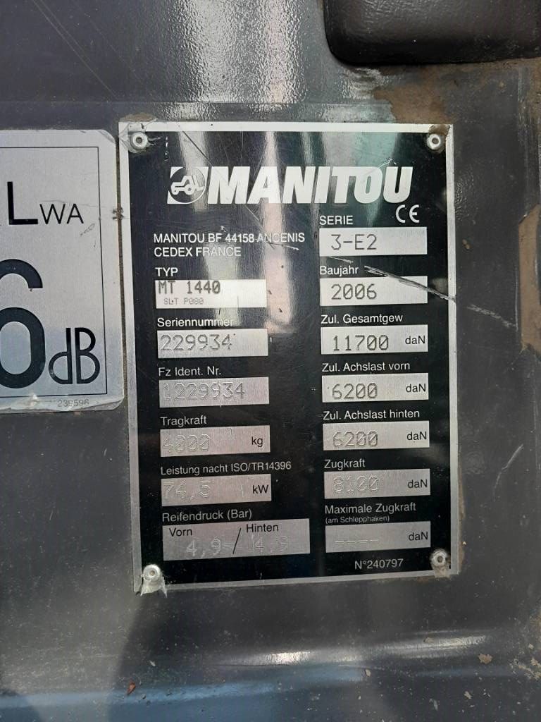 Manitou MT 1440 SL T | Verreiker met vorken