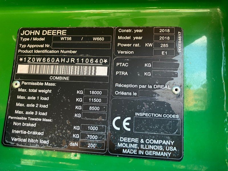 John Deere W660