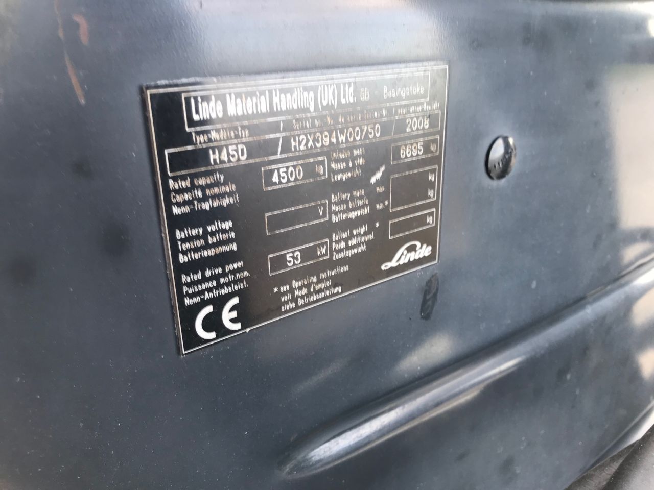 Linde H45D-01-394