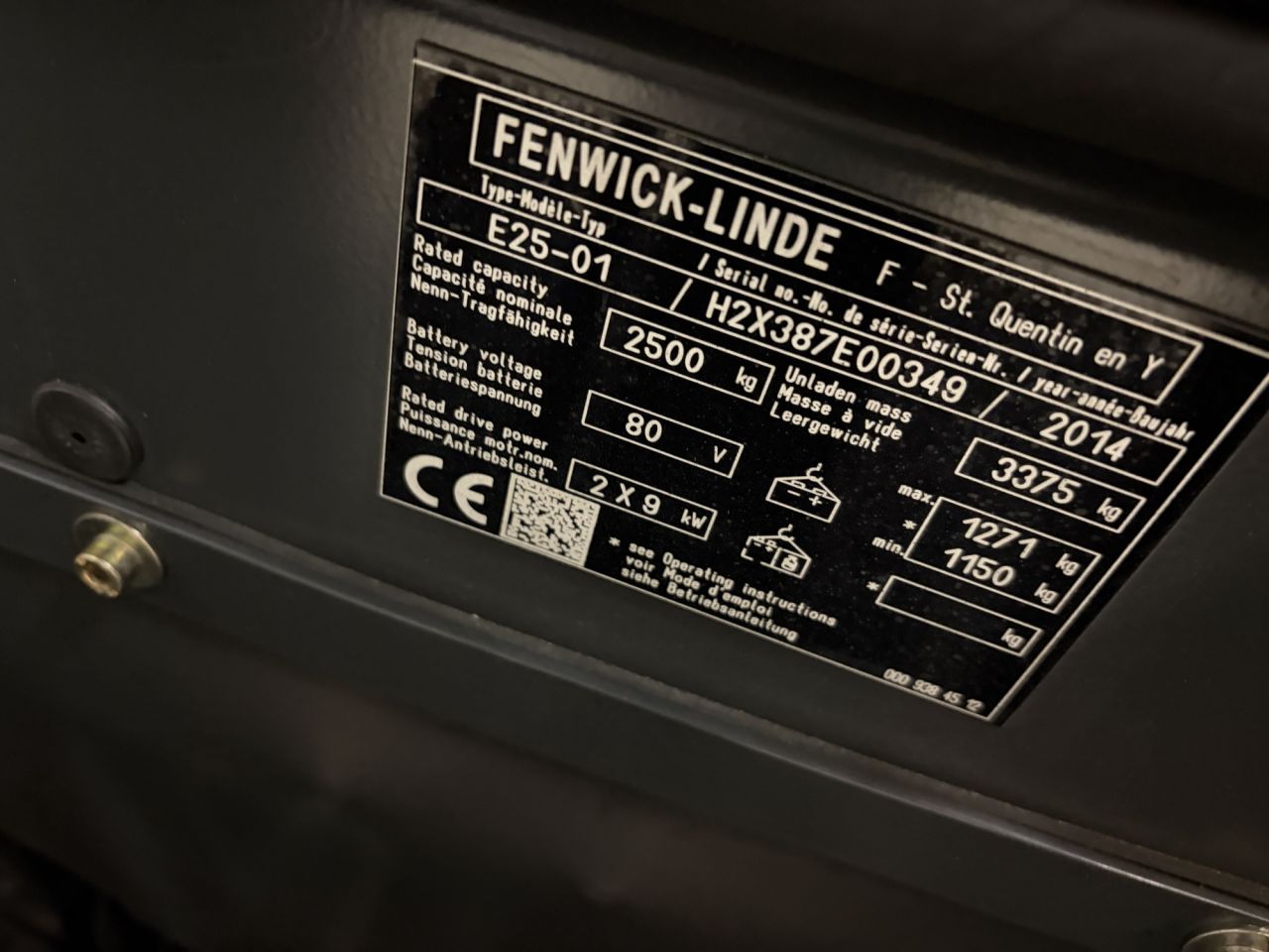 Linde E25-01-387