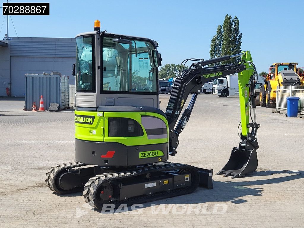Zoomlion ZE26 GU FACTORY WARRANTY – PIN ON / 1 BUCKET- KUBOTA