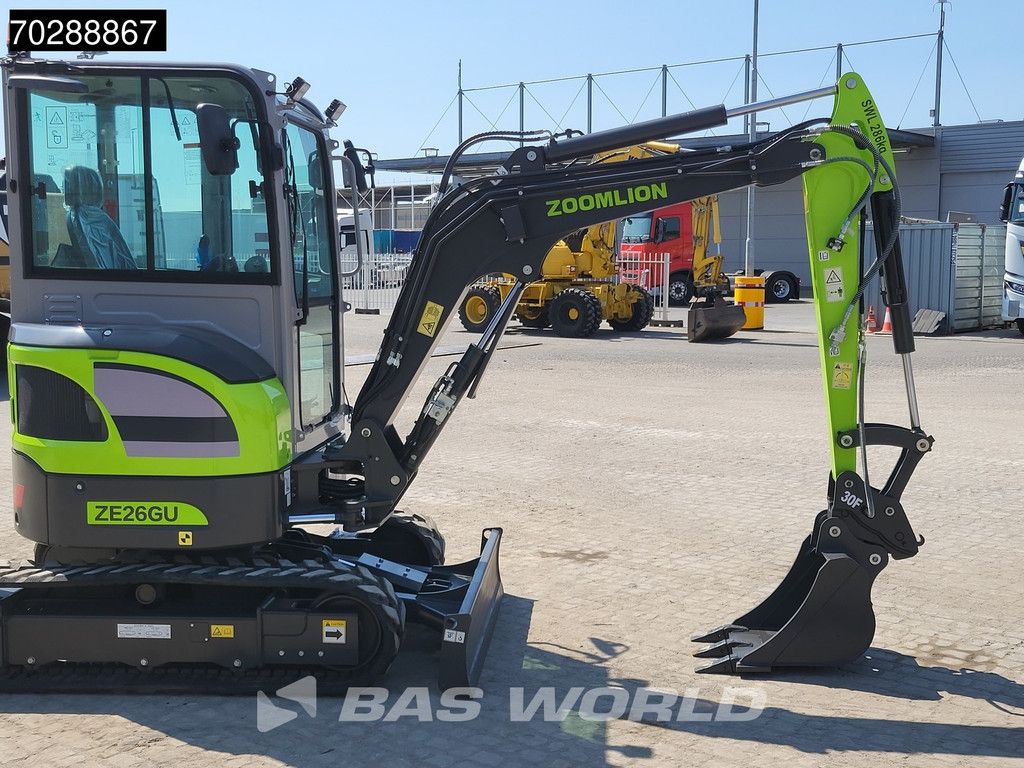 Zoomlion ZE26 GU FACTORY WARRANTY – PIN ON / 1 BUCKET- KUBOTA