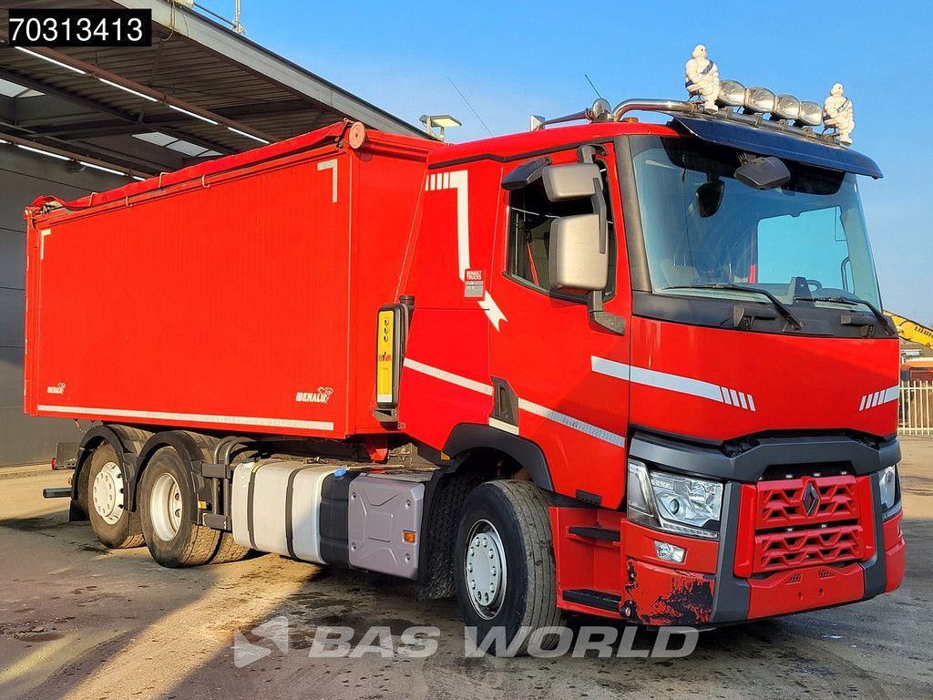 Renault T 480 6X2 31m3 Benalu Aluminium tipper Steering Axle Euro 6