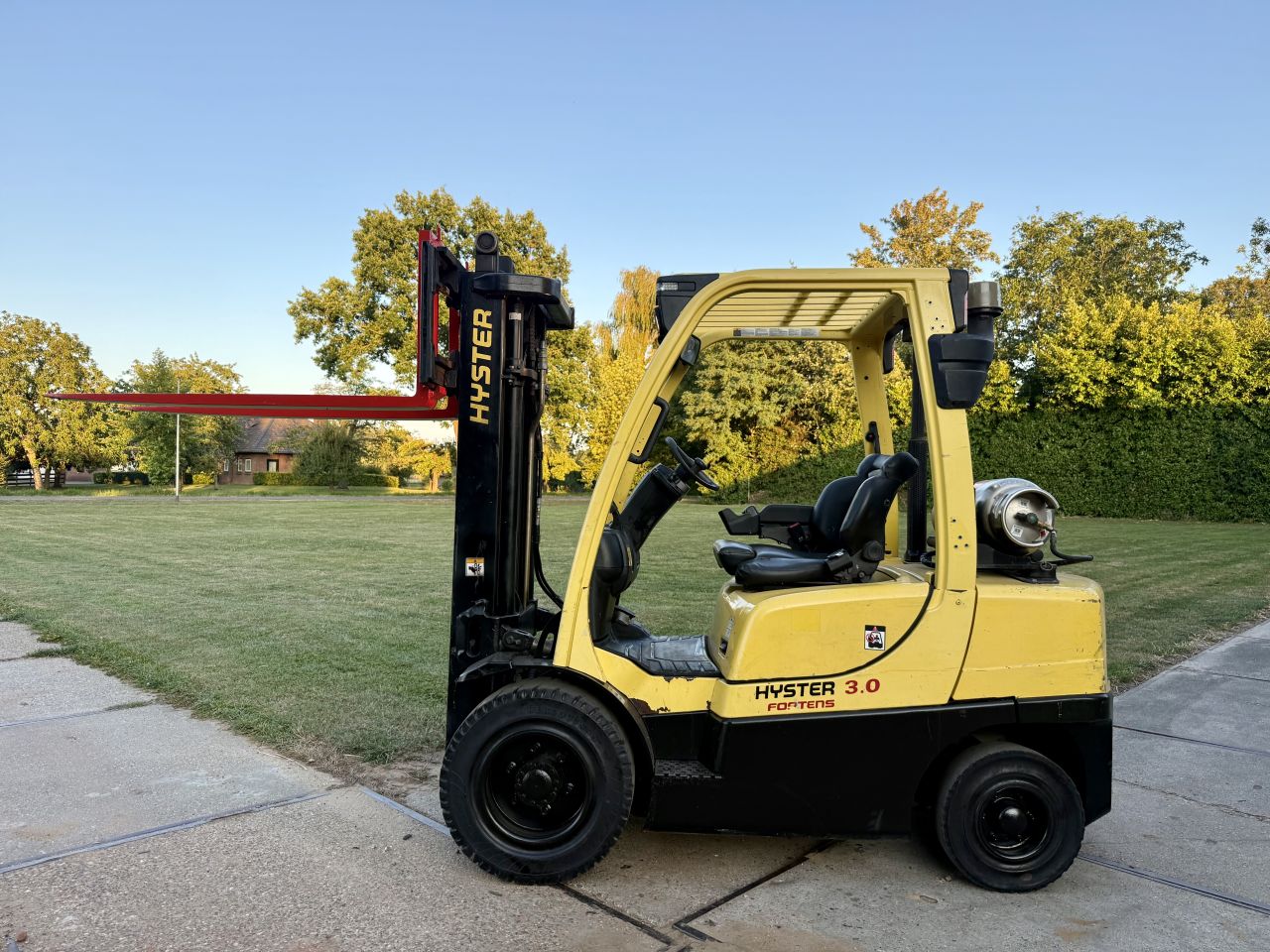 Hyster 3000KG LPG heftruck triplo freelift Sideshift verlichting