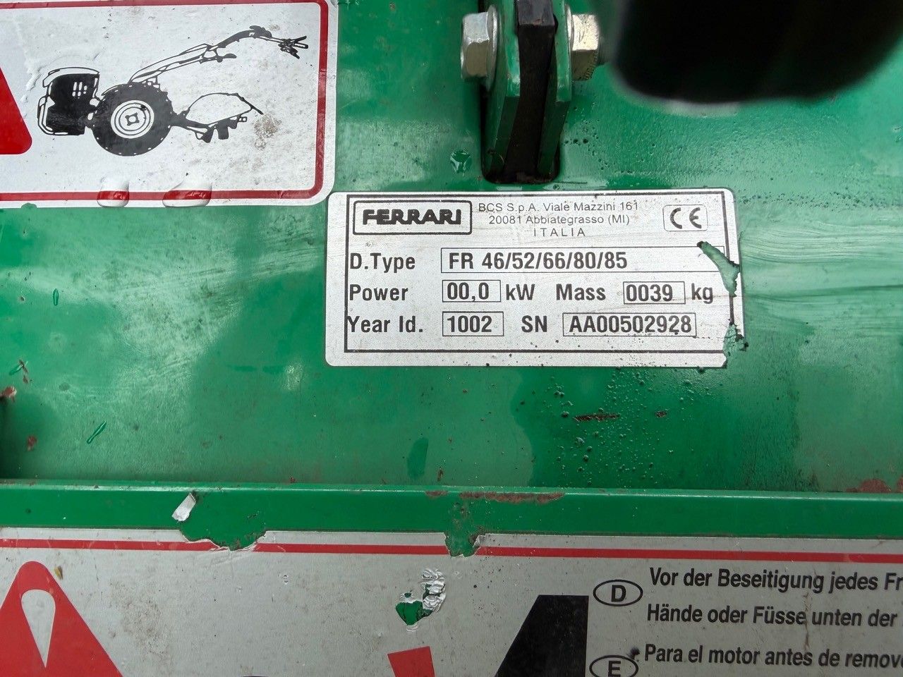Ferrari 338 Tuinfrees Honda GX270 - Slechts 70 uur