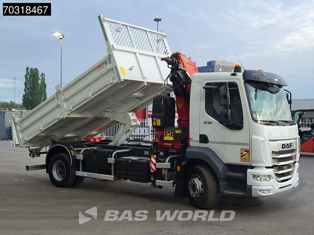 DAF XB 260 4X2 FASSI F110B.0.22 Active Kran Crane 6m3 tipper Automatic ACC Euro 6 Cranetruck Kraanwagen Kraan