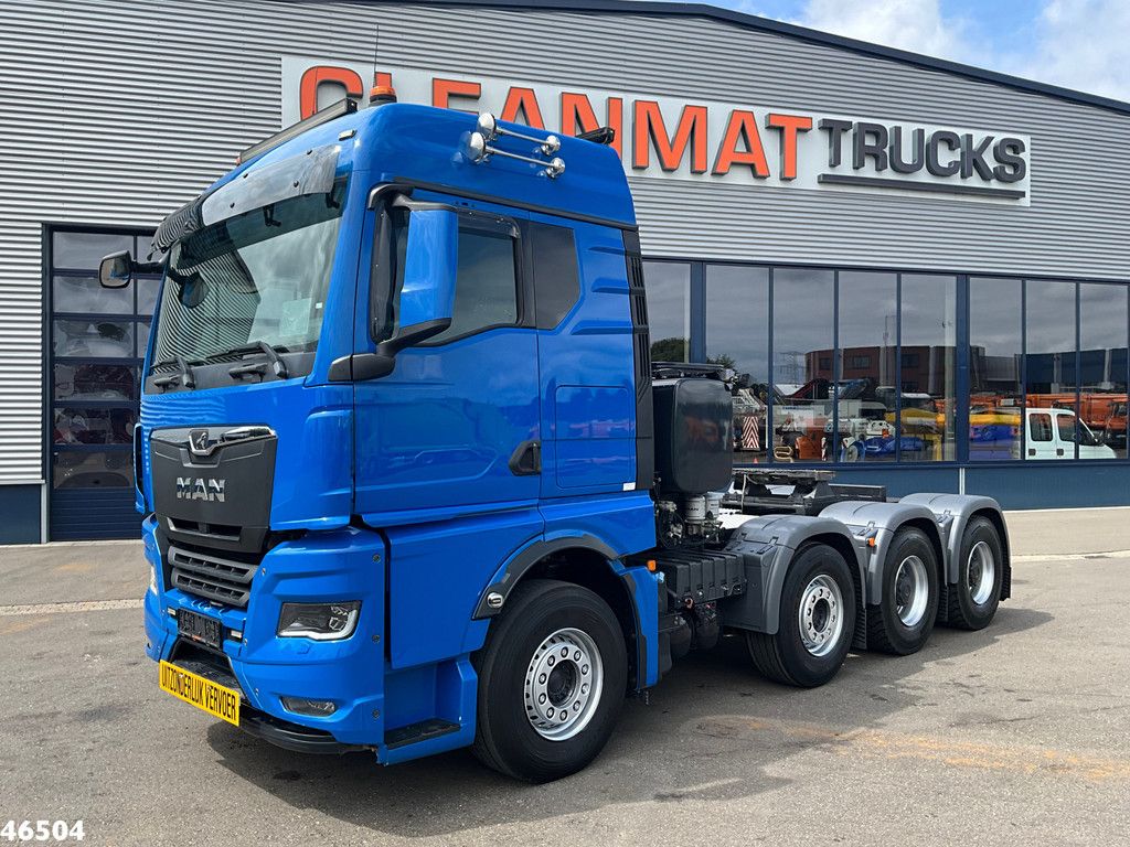 MAN TGX 41.640 Euro 6 8x4 + Faymonville 3-assige Euro Dieplader