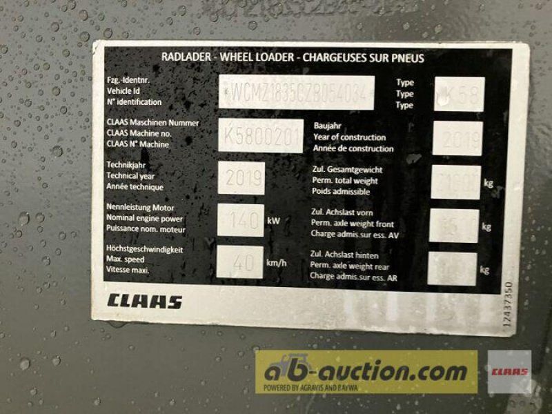 Claas TORION 1812 WAAGE