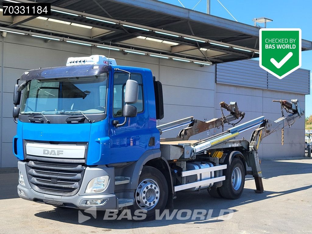 DAF CF 370 4X2 13tons Absetzkipper skiploader Automatic MX Engine brake Euro 6