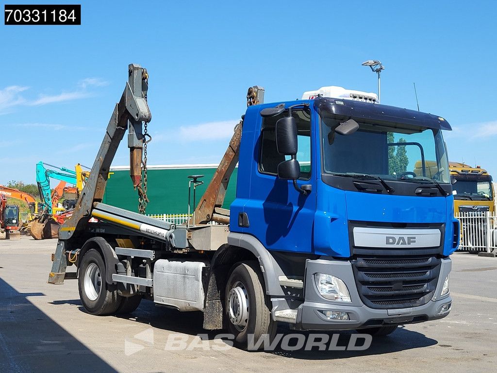 DAF CF 370 4X2 13tons Absetzkipper skiploader Automatic MX Engine brake Euro 6