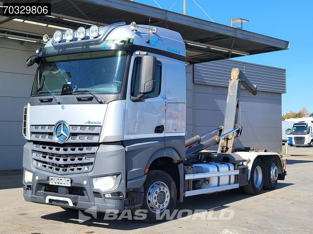 Mercedes Arocs 2545 6X2 Meiller RK 20.67 containersystem Lift+steering axle Automatic ACC Euro 6