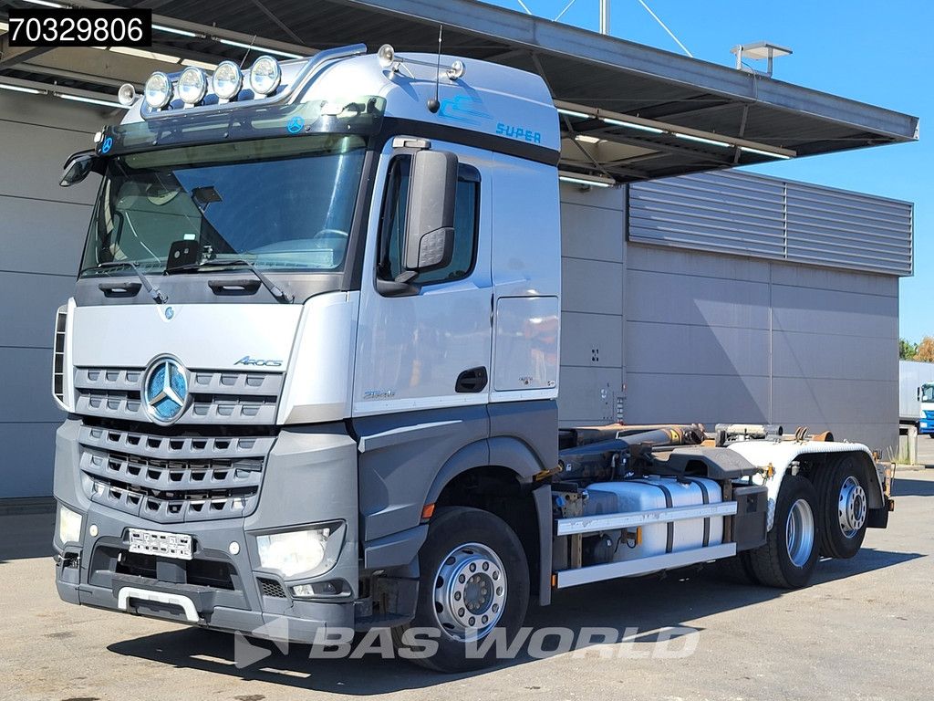 Mercedes Arocs 2545 6X2 Meiller RK 20.67 containersystem Lift+steering axle Automatic ACC Euro 6