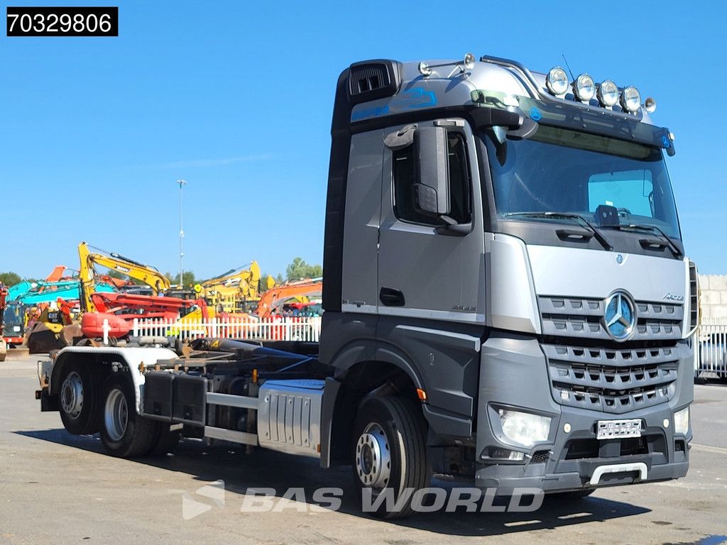 Mercedes Arocs 2545 6X2 Meiller RK 20.67 containersystem Lift+steering axle Automatic ACC Euro 6