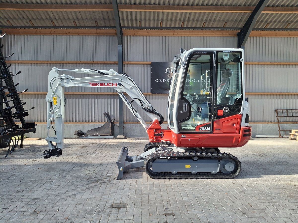 Takeuchi TB230, minigraver, minikraan, BJ2026, Nieuw!