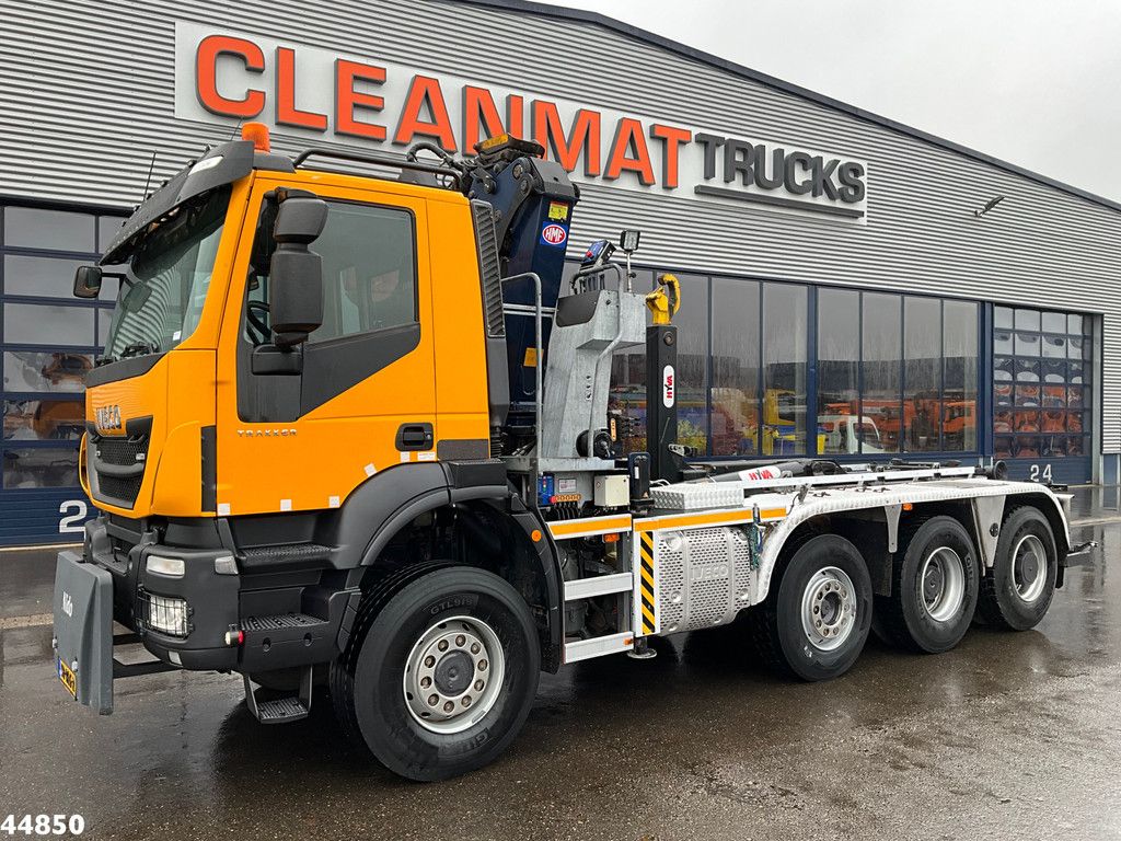 Iveco Trakker AD380T41W 8x6 Euro 6 HMF 19 Tonmeter Z-kraan