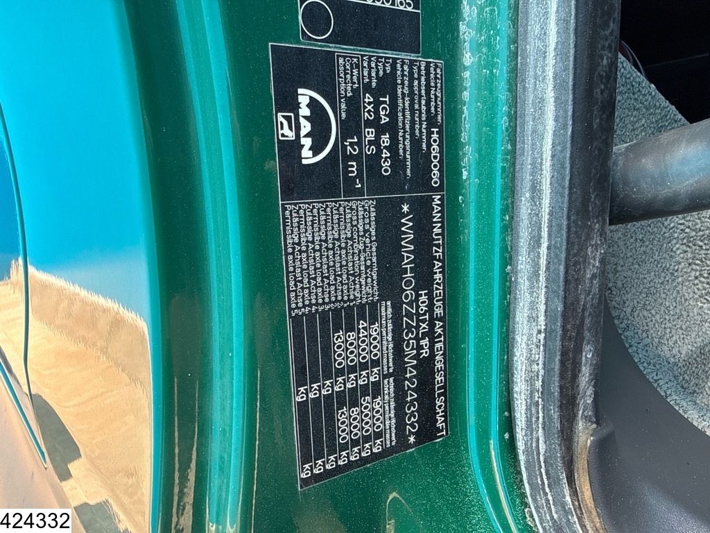 MAN TGA 18 430 EURO 3, Manual, Hydraulics