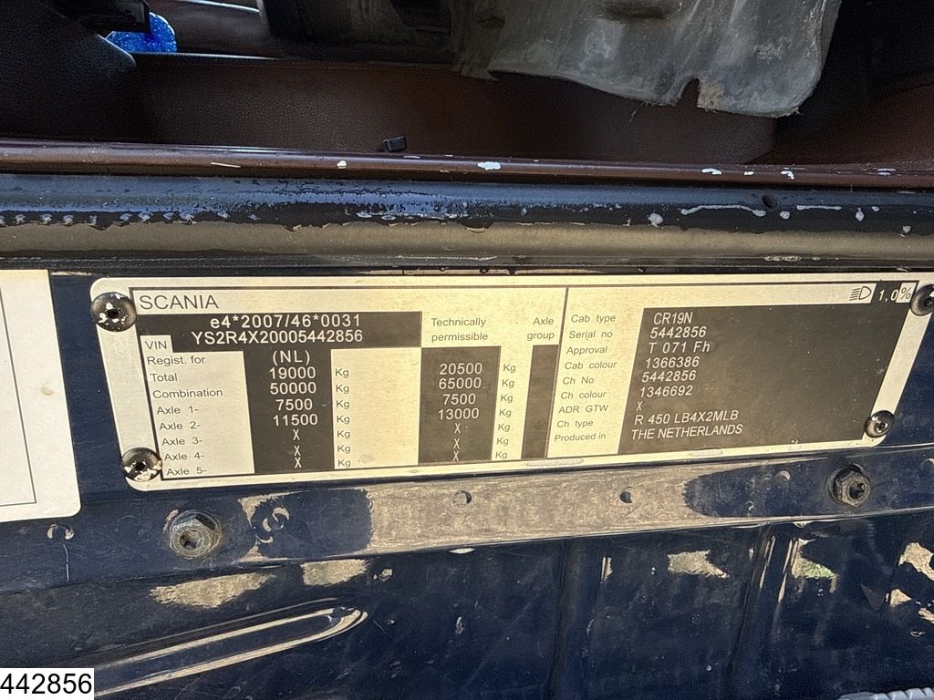 Scania R 450 6x2, EURO 6, Retarder, GS Meppel