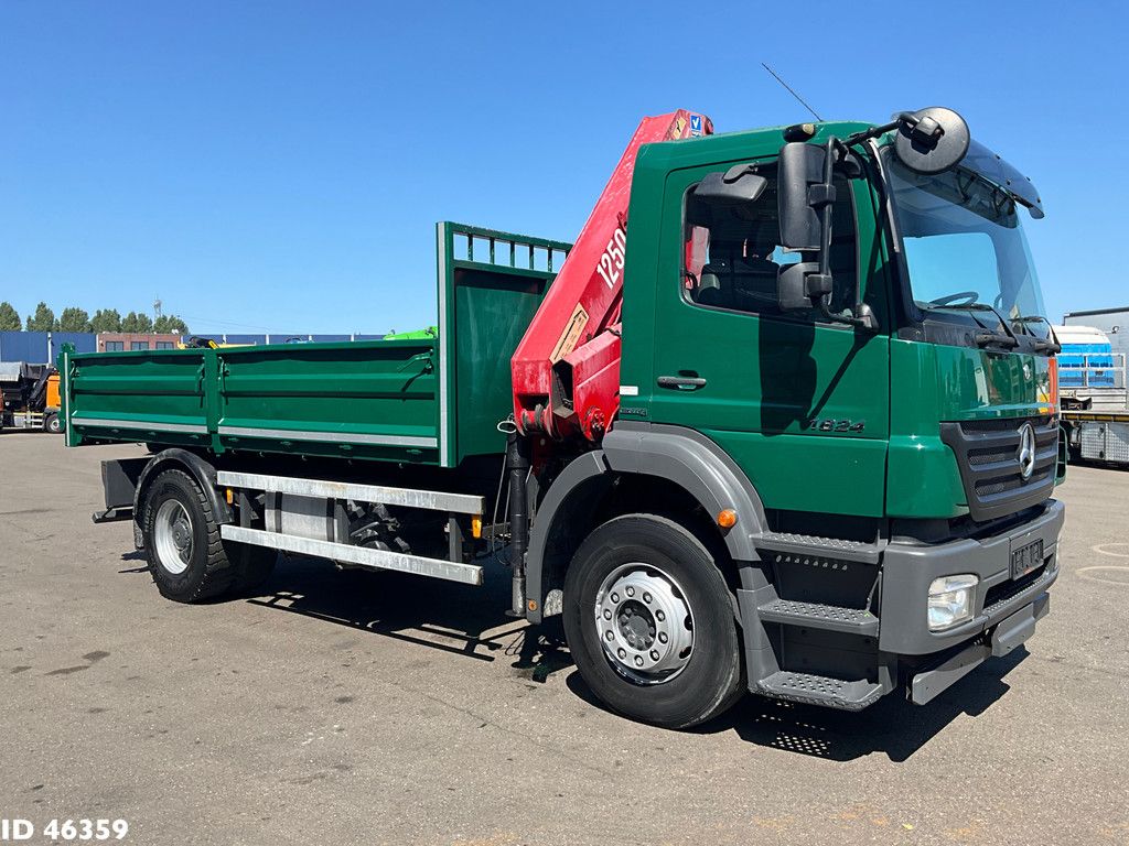 Mercedes-Benz Axor 1824 Manual Full steel HMF 12 Tonmeter laadkraan