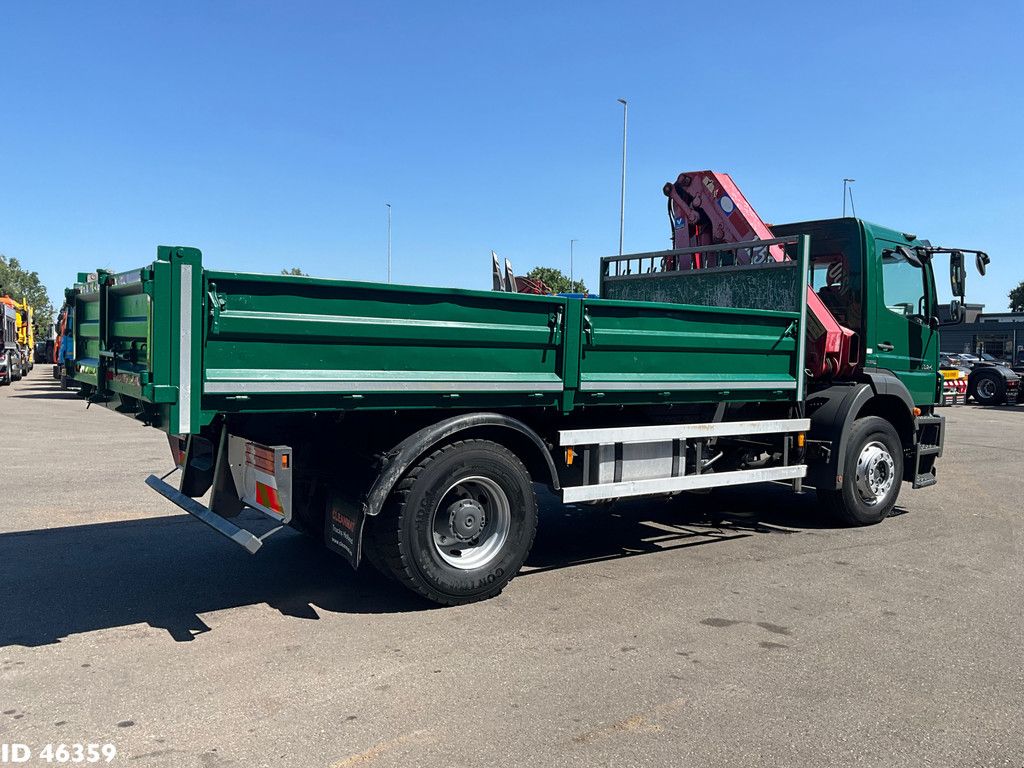 Mercedes-Benz Axor 1824 Manual Full steel HMF 12 Tonmeter laadkraan