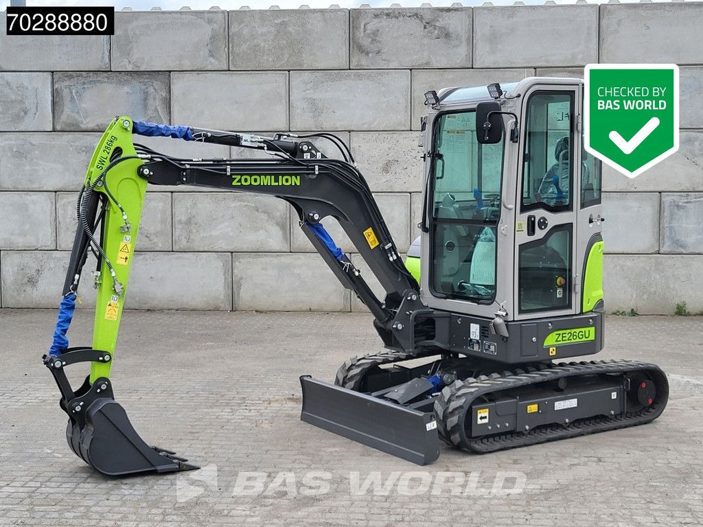 Zoomlion ZE26 GU FACTORY WARRANTY - CE CERTIFIED - KUBOTA ENGINE