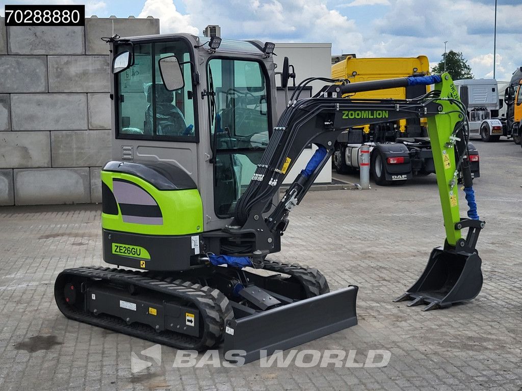Zoomlion ZE26 GU FACTORY WARRANTY - CE CERTIFIED - KUBOTA ENGINE