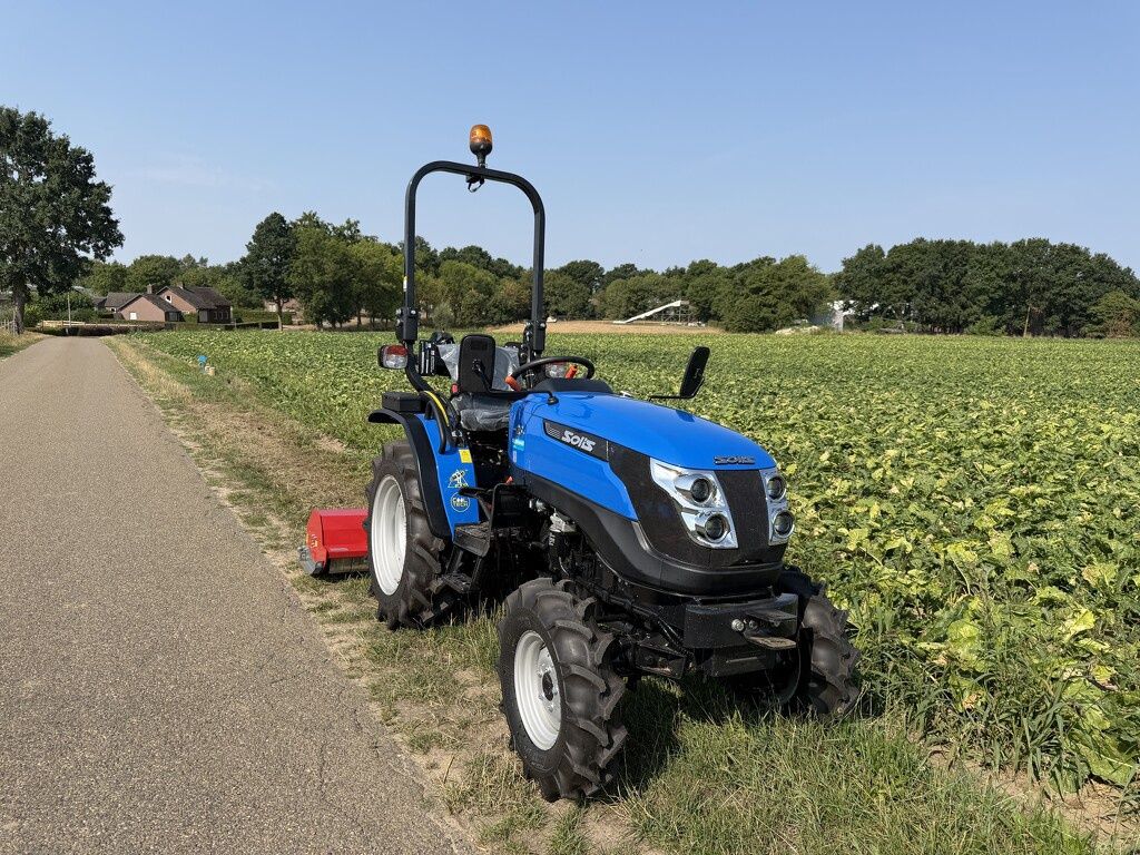 Solis minitractor DEMO 2026 16 uur optie klepelmaaier