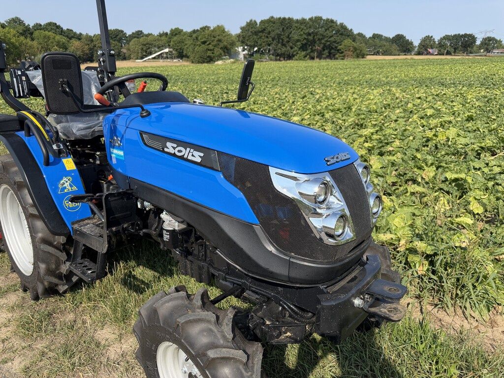 Solis minitractor DEMO 2026 16 uur optie klepelmaaier
