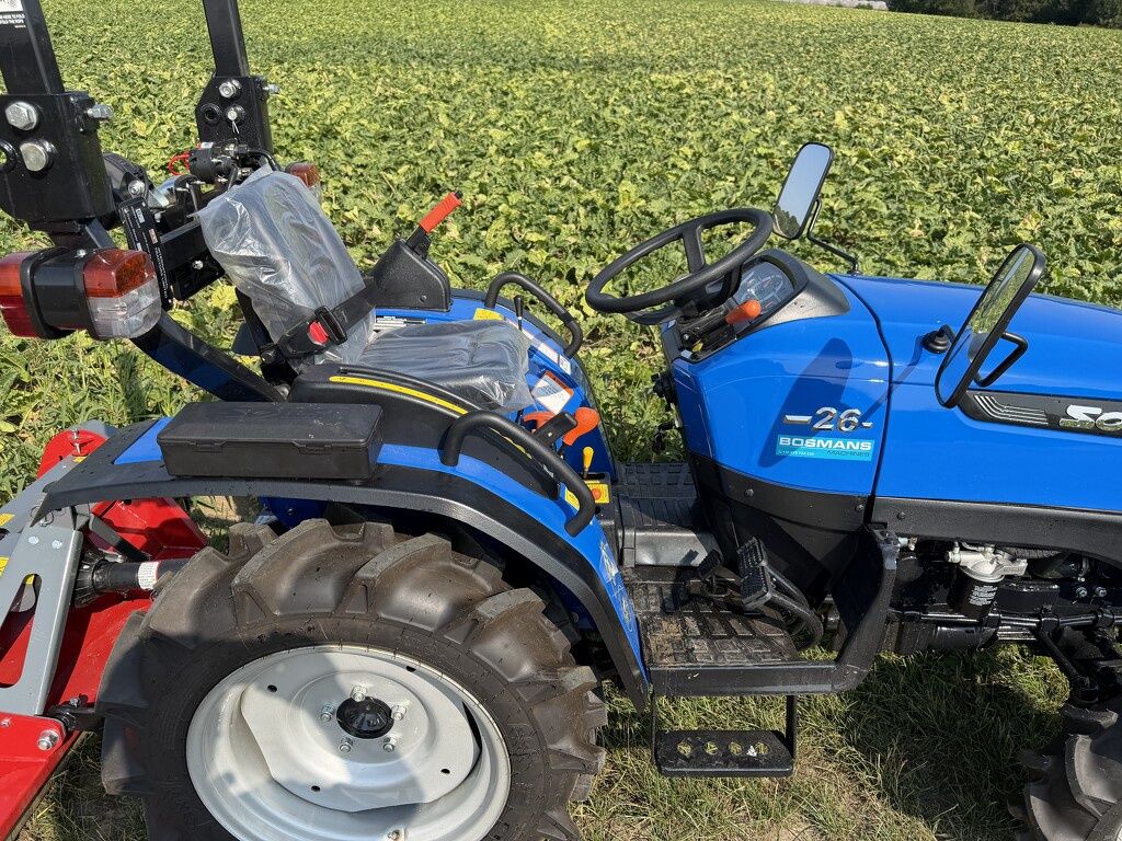 Solis minitractor DEMO 2026 16 uur optie klepelmaaier