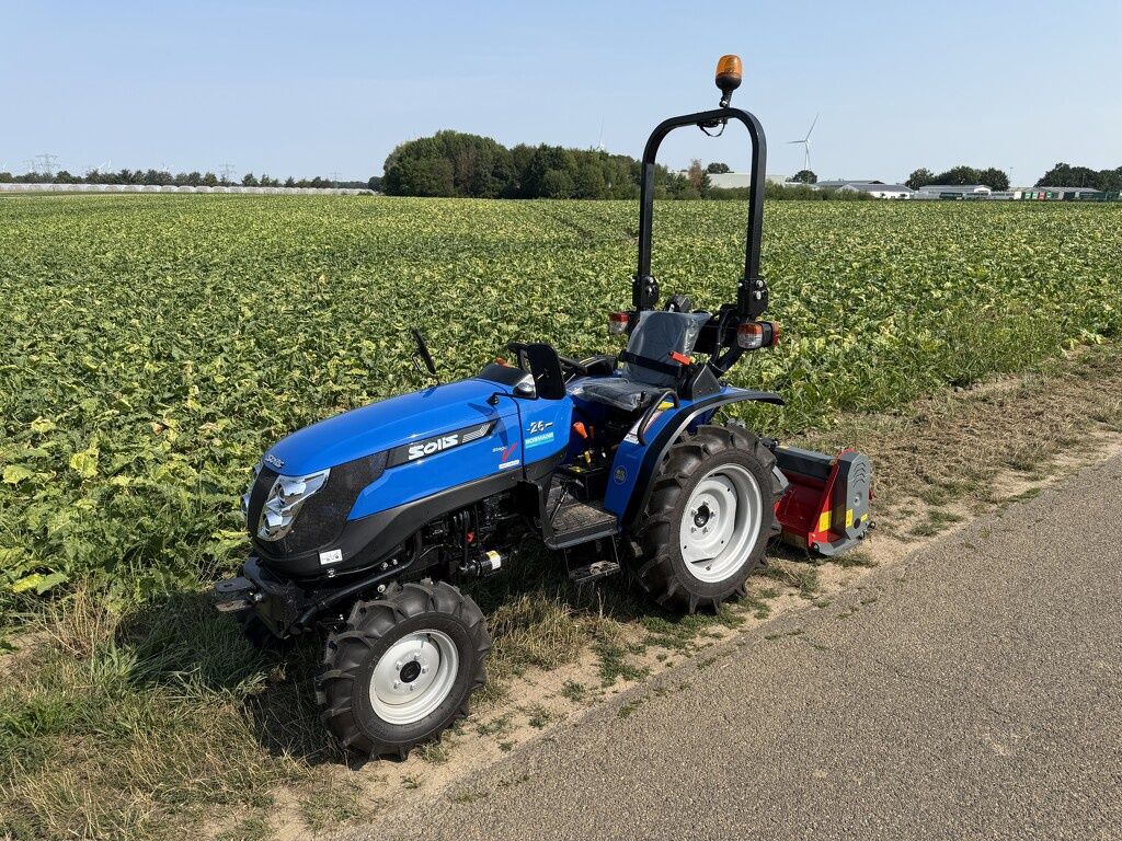 Solis minitractor DEMO 2026 16 uur optie klepelmaaier