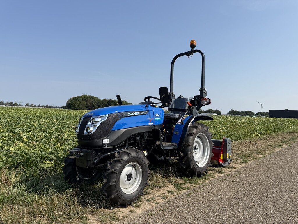 Solis minitractor DEMO 2026 16 uur optie klepelmaaier