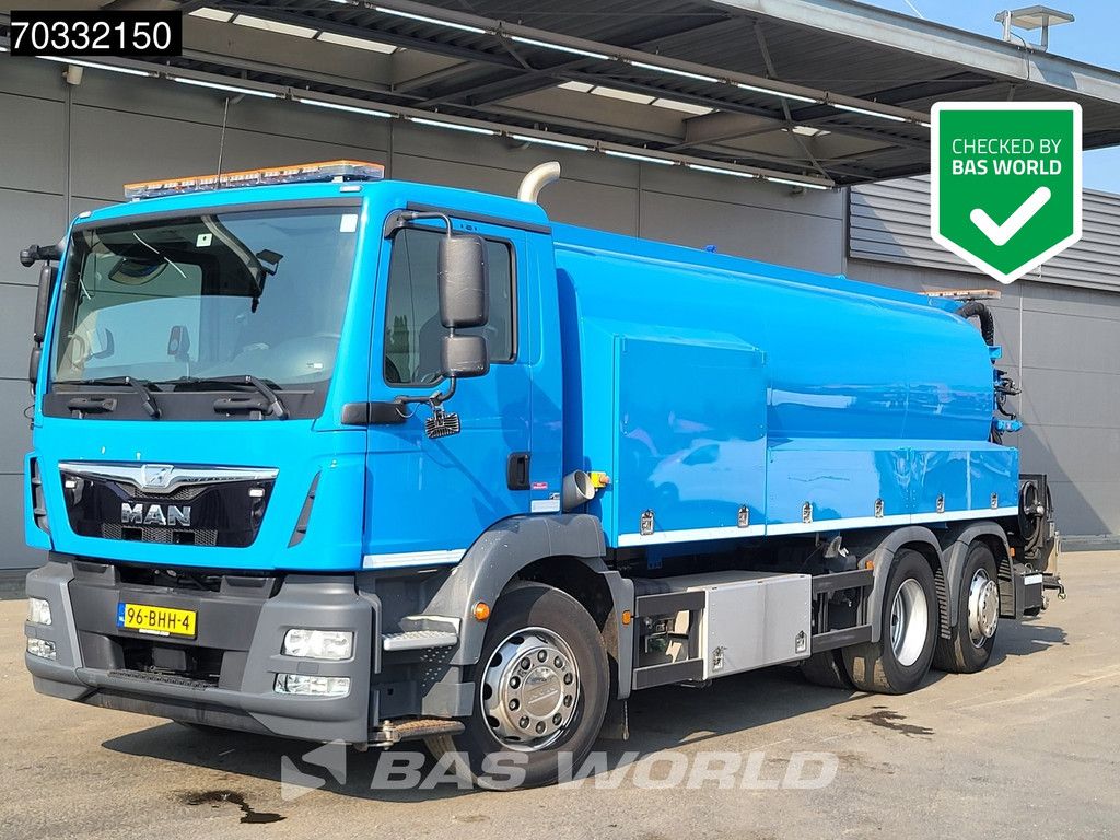 MAN TGM 26.340 6X2 NL-truck Fully Maintained KOKS HDW15 Vacuum truck High pressure unit Euro 6