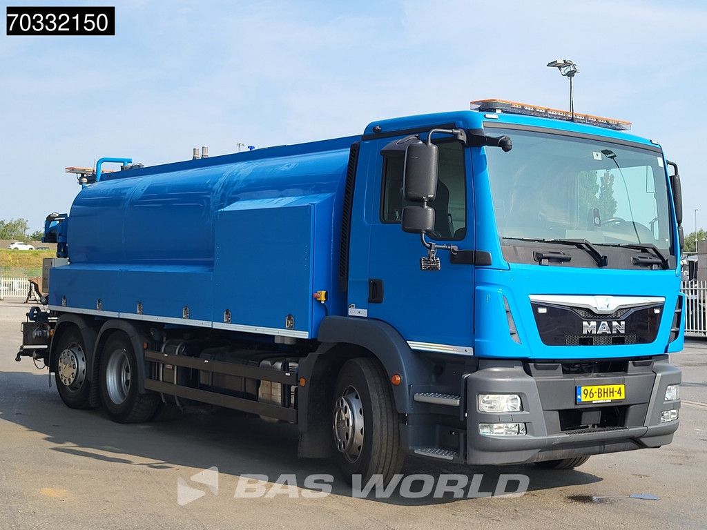 MAN TGM 26.340 6X2 NL-truck Fully Maintained KOKS HDW15 Vacuum truck High pressure unit Euro 6