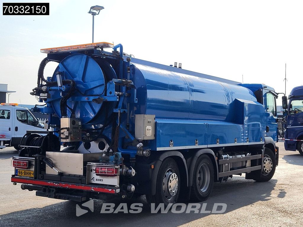 MAN TGM 26.340 6X2 NL-truck Fully Maintained KOKS HDW15 Vacuum truck High pressure unit Euro 6