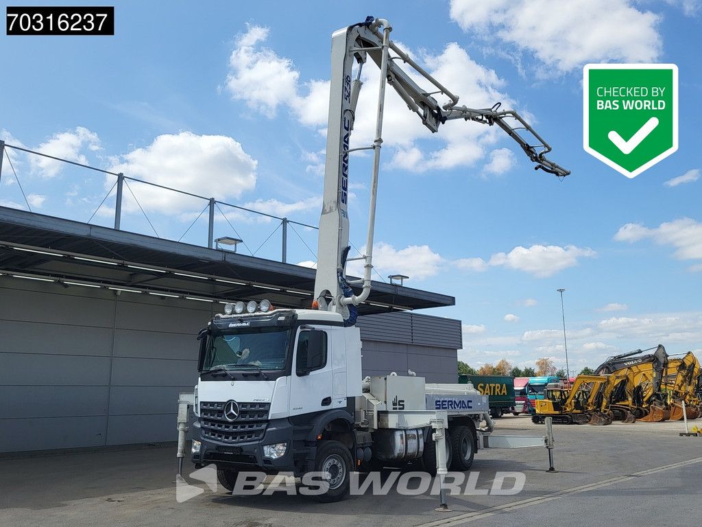 Mercedes Arocs 3342 6X4 SERMAC 5Z36 Concrete Pump Full Steel Euro 6