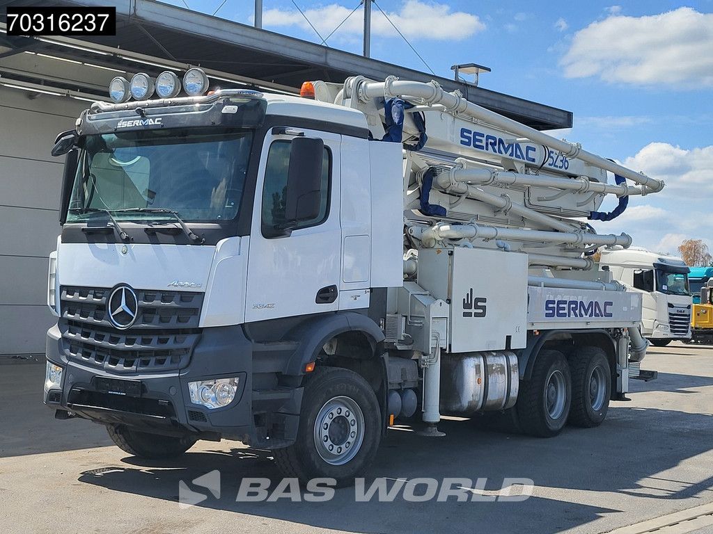 Mercedes Arocs 3342 6X4 SERMAC 5Z36 Concrete Pump Full Steel Euro 6