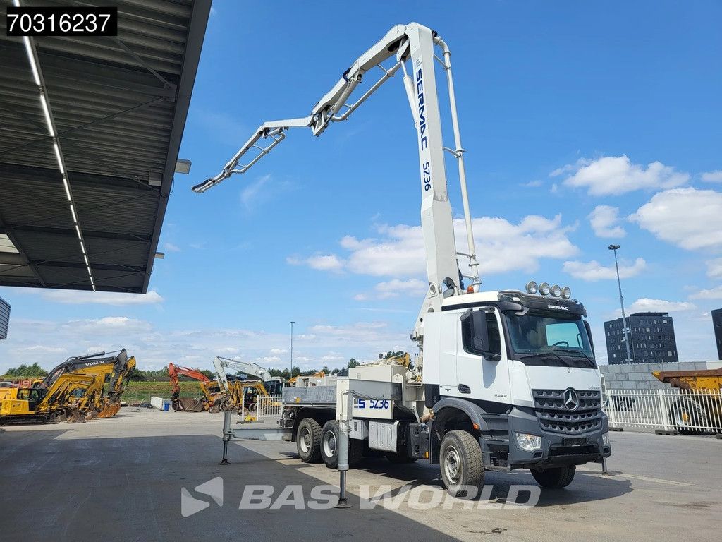 Mercedes Arocs 3342 6X4 SERMAC 5Z36 Concrete Pump Full Steel Euro 6