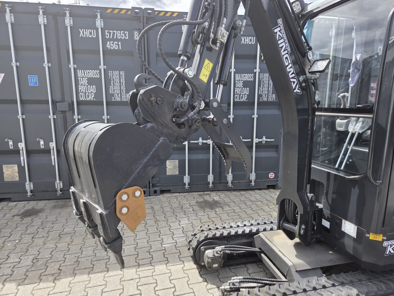 VIP18 Minigraver Hydraulische Snelwissel KINGWAY GRATIS LEVERING
