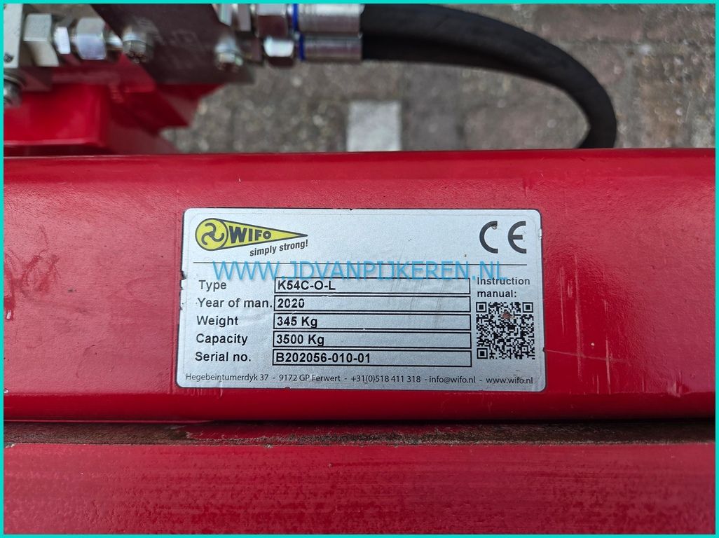 Wifo K54C-O-L FEM3 3500kg kantelaar / rotator