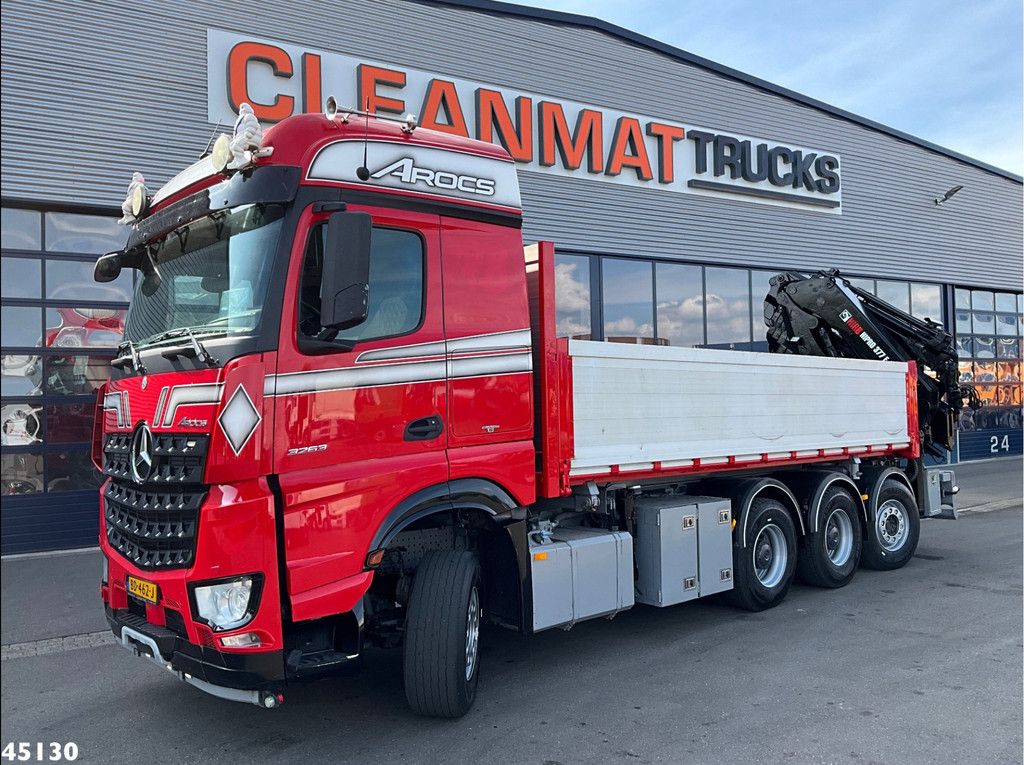 Mercedes-Benz Arocs 3263 8x4 Euro 6 Hiab 37 Tonmeter laadkraan + Fly-Jib