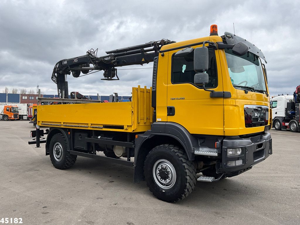 Man TGM 13.290 4x4 Hiab 9 Tonmeter laadkraan Just 222.472 km!