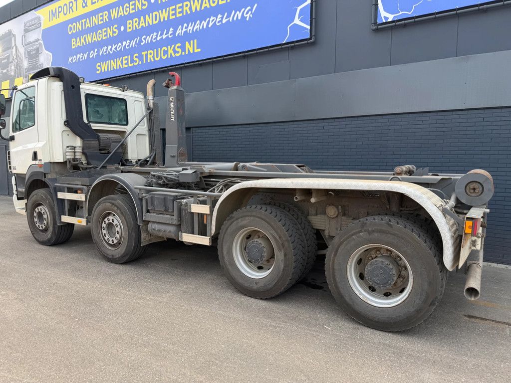 DAF CF 85 410 FAD Haaksysteem Leebur 30 Tons 8x4 Euro 5 ! 525.000 km