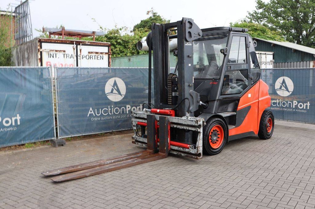 Linde E60-01 Electric Forklift 6000kg 5.43m 2017