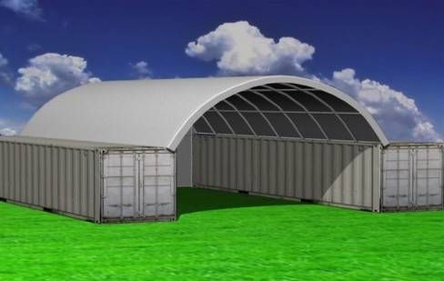 Container Overkapping C2040H 6x12x2m