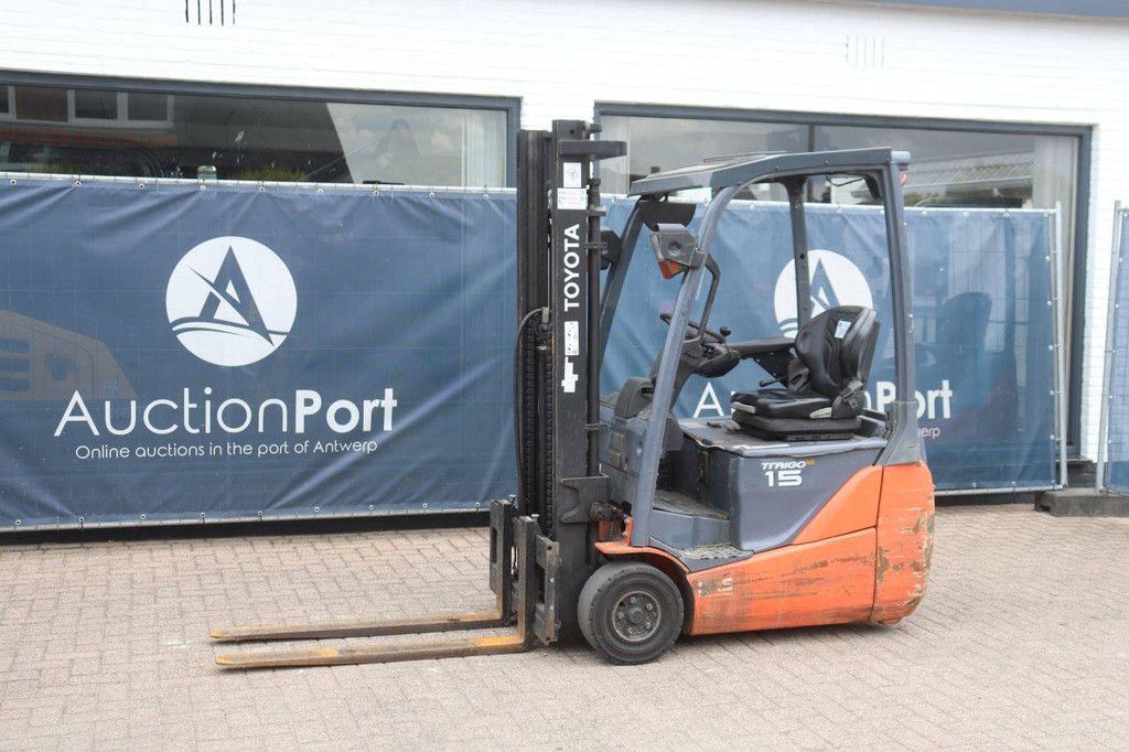 Toyota 8FBET15 Electric Forklift 1500kg 3.3m 2013