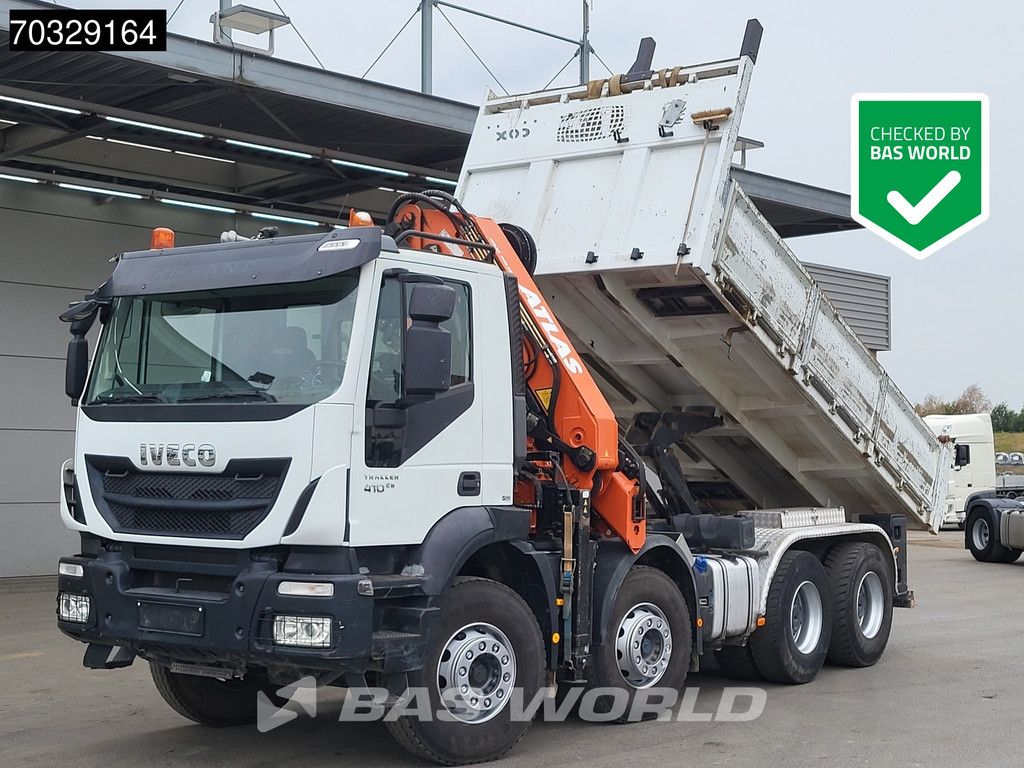 Iveco Trakker 410 8X4 Atlas 240.2E-A4 Crane Manual Gearbox Full Steel Euro 6