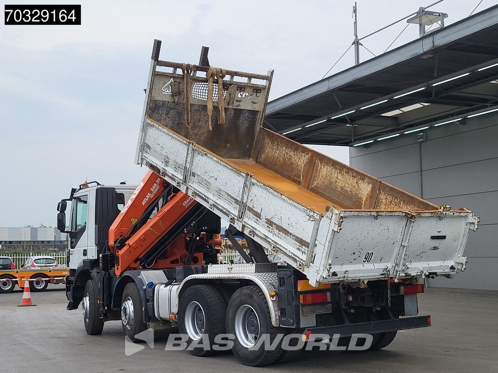 Iveco Trakker 410 8X4 Atlas 240.2E-A4 Crane Manual Gearbox Full Steel Euro 6